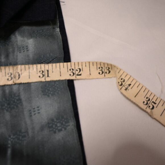 Tom James Mens 42R Gray Pinstripe Single Vent 3-Button Wool Sports Coat Blazer - Picture 10 of 10